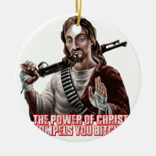 Funny jesus keramisch ornament