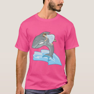 Funny Jesus Riding Shark Christelijke Humor Sharks T-shirt