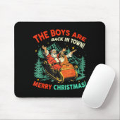 Funny Jesus Santa The Boys Are Back In Town Merry  Muismat (Met muis)