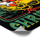 Funny Jesus Santa The Boys Are Back In Town Merry  Poster (Hoek)