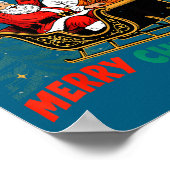 Funny Jesus Santa The Boys Are Back In Town Merry Poster (Hoek)