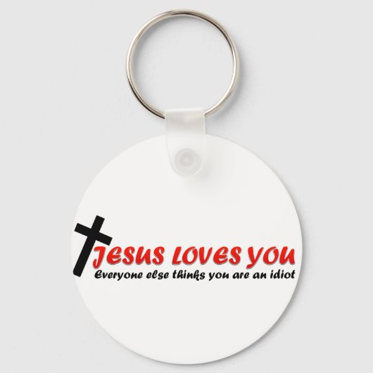Funny Jesus Sleutelhanger (Voorkant)