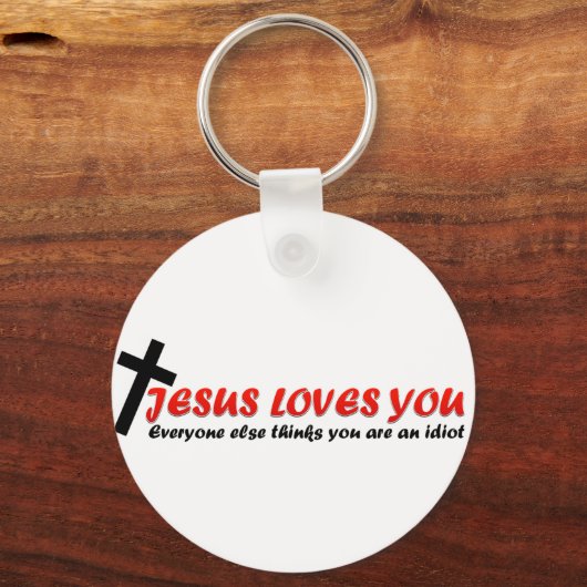 Funny Jesus Sleutelhanger (Voorkant)