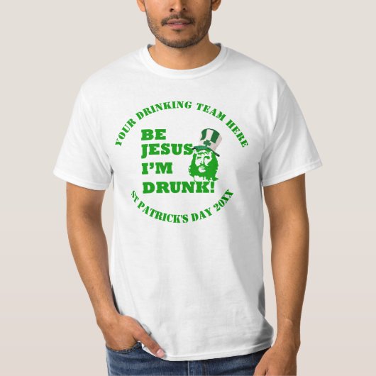 Funny Jesus St Patrick's day T-shirt (Voorkant)