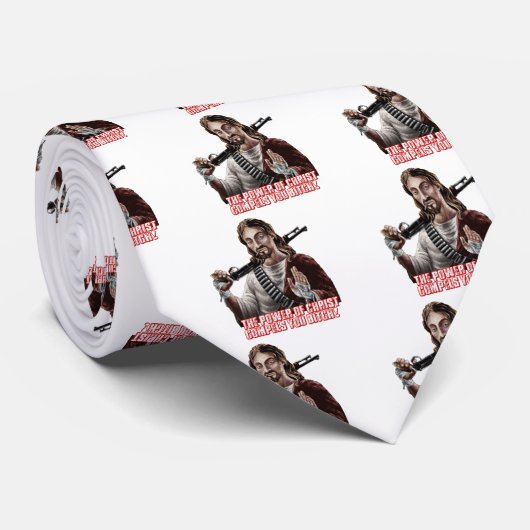 Funny jesus stropdas (Opgerold)