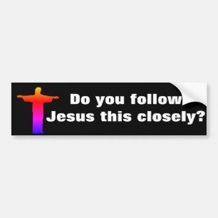 Funny Jesus Tailgating Bumpersticker