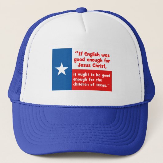 Funny Jesus Texas Quote Trucker Pet (Voorkant)