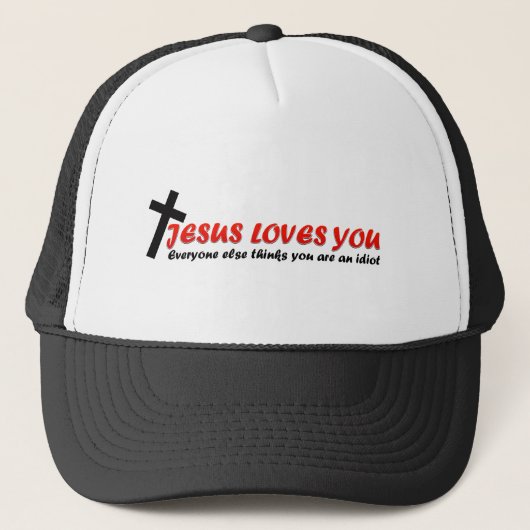 Funny Jesus Trucker Pet (Voorkant)