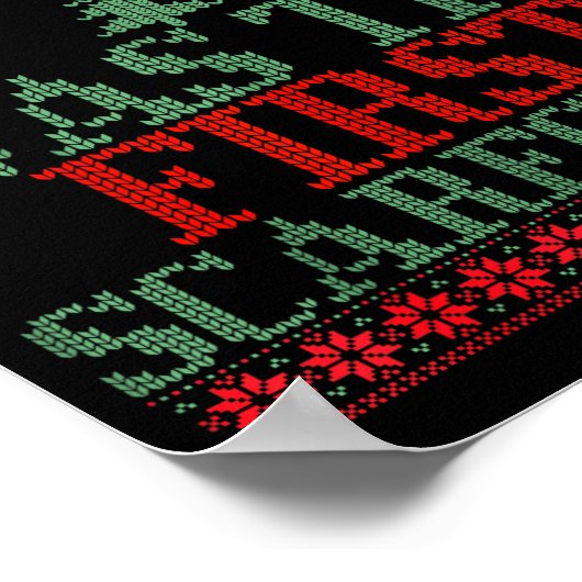 Funny Jesus Was The First Ecrow Ugly Sweater Style Poster (Hoek)