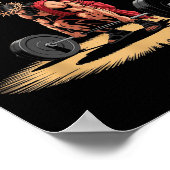 Funny Jesus Weightlifting Christian Gym Humor  Poster (Hoek)