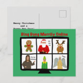 Funny Jesus zoom pun Briefkaart kerstfeestdag (Voorkant / Achterkant)