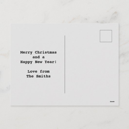 Funny Jesus zoom pun Briefkaart kerstfeestdag (Achterkant)