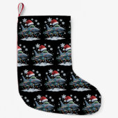 Funny Jet Fighter Military Christmas Holiday Xmas Kleine Kerstsok (Voorkant)