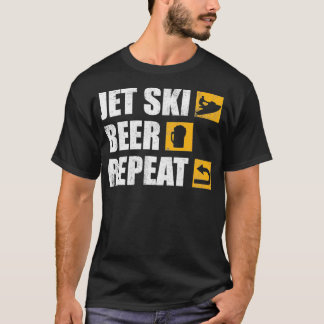 Funny Jet Ski Beer Repat T-shirt