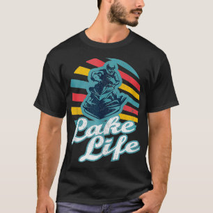 Funny Jet Ski Lake Life Retro 70s Zomer W T-shirt