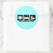 Funny jet ski ronde sticker (Tas)