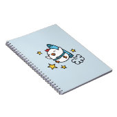 Funny Jetpack Chicken Design Notitieboek (Rechterzijde)