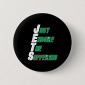 Funny Jets Just Endure The Suffering Football  Ronde Button 5,7 Cm (Voorkant)