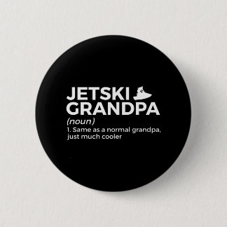 Funny Jetski Grandpa Definition Jet Skiing Ronde Button 5,7 Cm