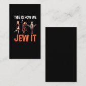 Funny Jew Quote Jewish Hebrew Humor Hanukkah Fun Visitekaartje (Voorkant / Achterkant)