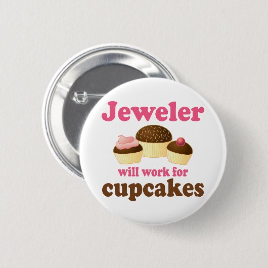 Funny Jeweler Ronde Button 5,7 Cm (Voorkant /achterkant)