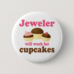Funny Jeweler Ronde Button 5,7 Cm