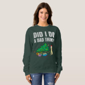 Funny Jewish Dachshund Menorah Happy Hanukkah Chan Trui (Voorkant volledig)