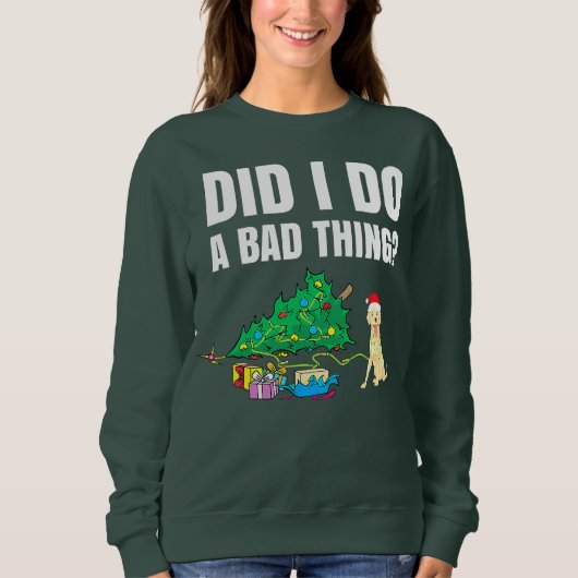 Funny Jewish Dachshund Menorah Happy Hanukkah Chan Trui (Voorkant)