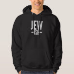 Funny Jewish Gift for Bat/Bar Mitzvah of Hanukkah Hoodie<br><div class="desc">Dit Joodse cadeau is grappig voor iedereen die slechts een beetje joods of misschien slechts een half joods is. Ze kunnen dit rondom Hanukkah of Kerstmis gebruiken als een grappige grap terwijl iedereen een lelijke kersttrui heeft. Dit grappige Joodse geschenk zegt Jew Ish met pijlen die naar de vis wijzen,...</div>