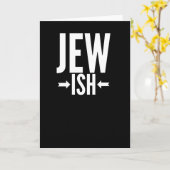 Funny Jewish Gift for Bat/Bar Mitzvah or Hanukkah Kaart (Gele Bloem)