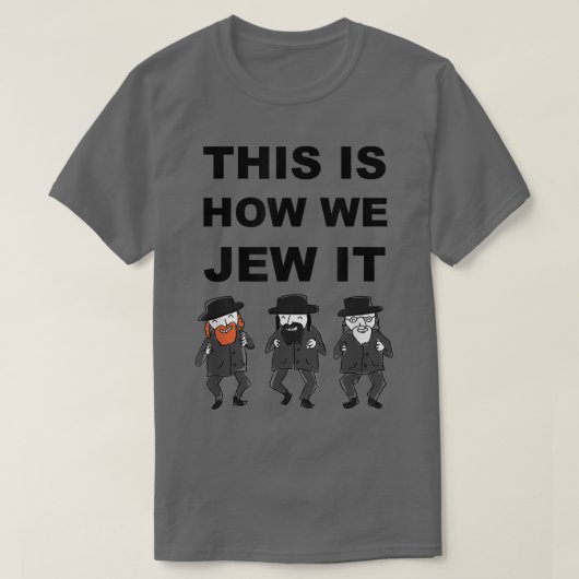 Funny Jewish Hanukkah Hebrew T-shirt (Design voorkant)