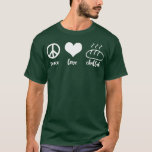 Funny Jewish Holiday Peace Love Challah Happy Hanu T-shirt<br><div class="desc">Grappig joodse joodse vredesliefde Challah Happy Hanukkah .</div>