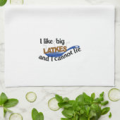 Funny Jewish Latke Hanukkah keukenhanddoek (Gevouwen)