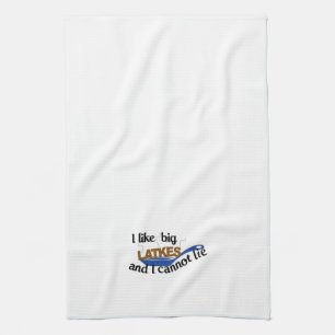 Funny Jewish Latke Hanukkah keukenhanddoek