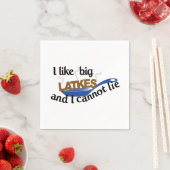 Funny Jewish Latke Hanukkah napkins Servet (Insitu)