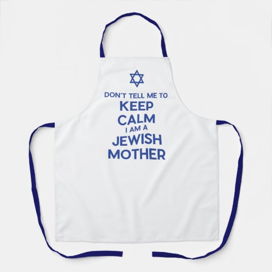 Funny Jewish Mother Star of David Cooking Schort (Voorkant)