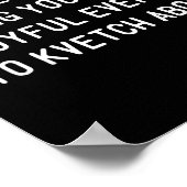 Funny Jewish New Year Rosh Hashh Yiddish Quote Say Poster (Hoek)