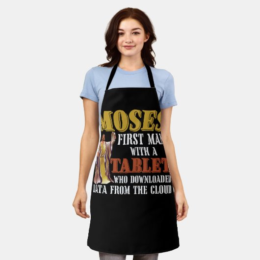 Funny Jewish Passover Moses Tablet Data Cloud Comp Schort (Gedragen)