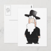 Funny Jewish rabbi - coole cartoon Briefkaart (Voorkant / Achterkant)