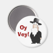 Funny Jewish rabbi - coole cartoon Magneet (Voorkant / Achterkant)