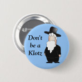 Funny Jewish rabbi - coole cartoon Ronde Button 5,7 Cm (Voorkant /achterkant)