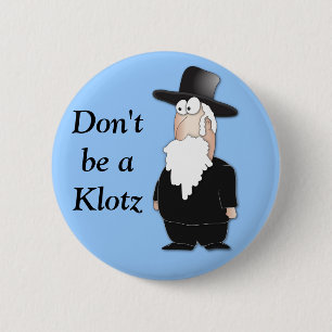 Funny Jewish rabbi - coole cartoon Ronde Button 5,7 Cm