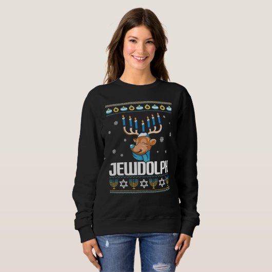 Funny Jewish Ugly Sweatshirt (Voorkant volledig)