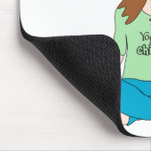 Funny Jewish Yoga Chick Shalommm Muismat (Hoek)