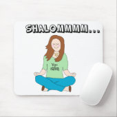 Funny Jewish Yoga Chick Shalommm Muismat (Met muis)