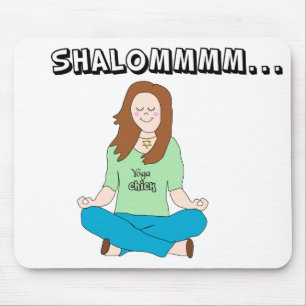 Funny Jewish Yoga Chick Shalommm Muismat