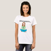 Funny Jewish Yoga Chick Shalommm T-shirt (Voorkant volledig)