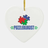 Funny Jigzaag Puzzle Keramisch Ornament (Voorkant)