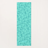 Funny Jigzaag Puzzle Pattern Add Name Turquoise Yogamat (Achterkant)