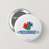 Funny Jigzaag Puzzle Ronde Button 5,7 Cm (Voorkant /achterkant)